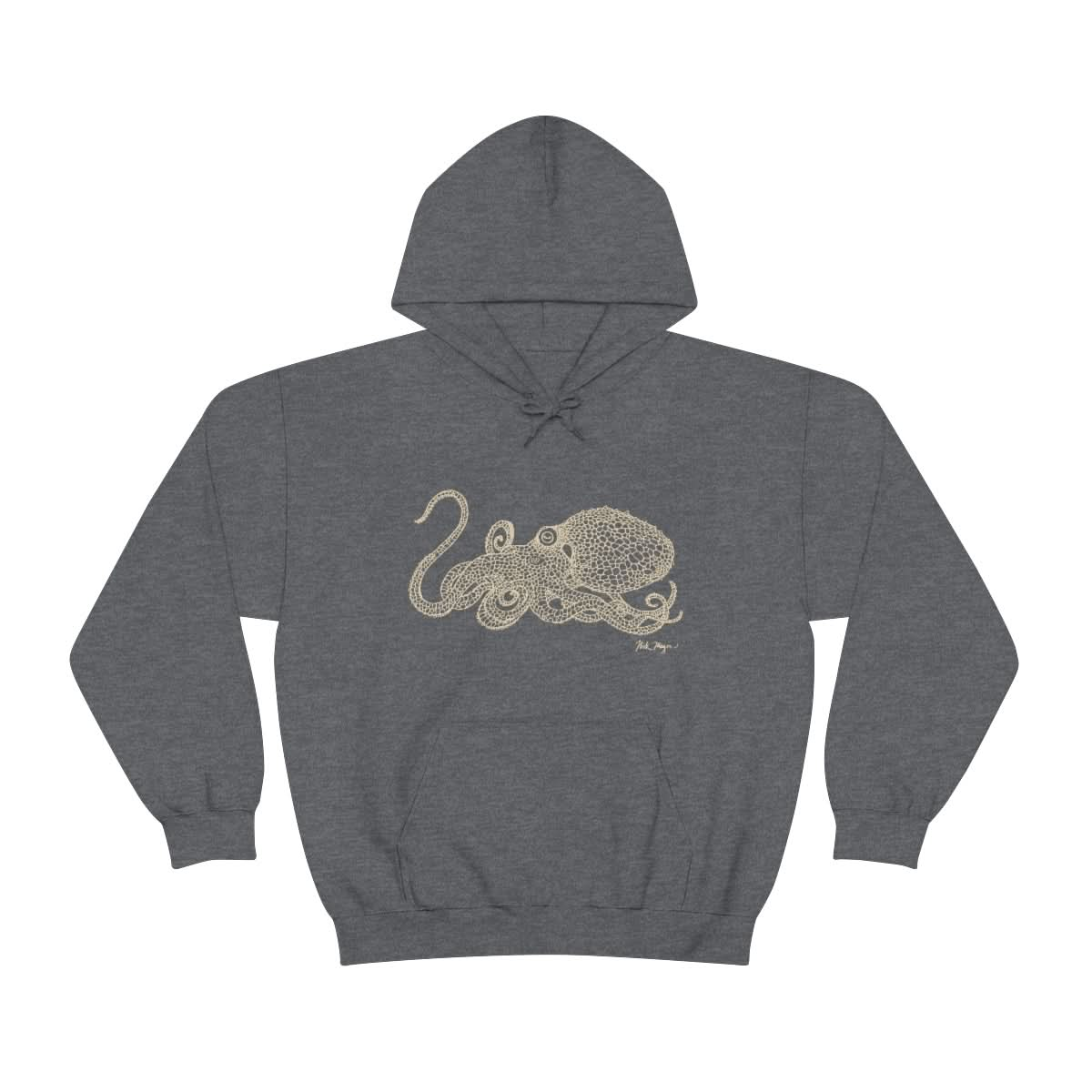 Octopus Drawing Warm Hoodie