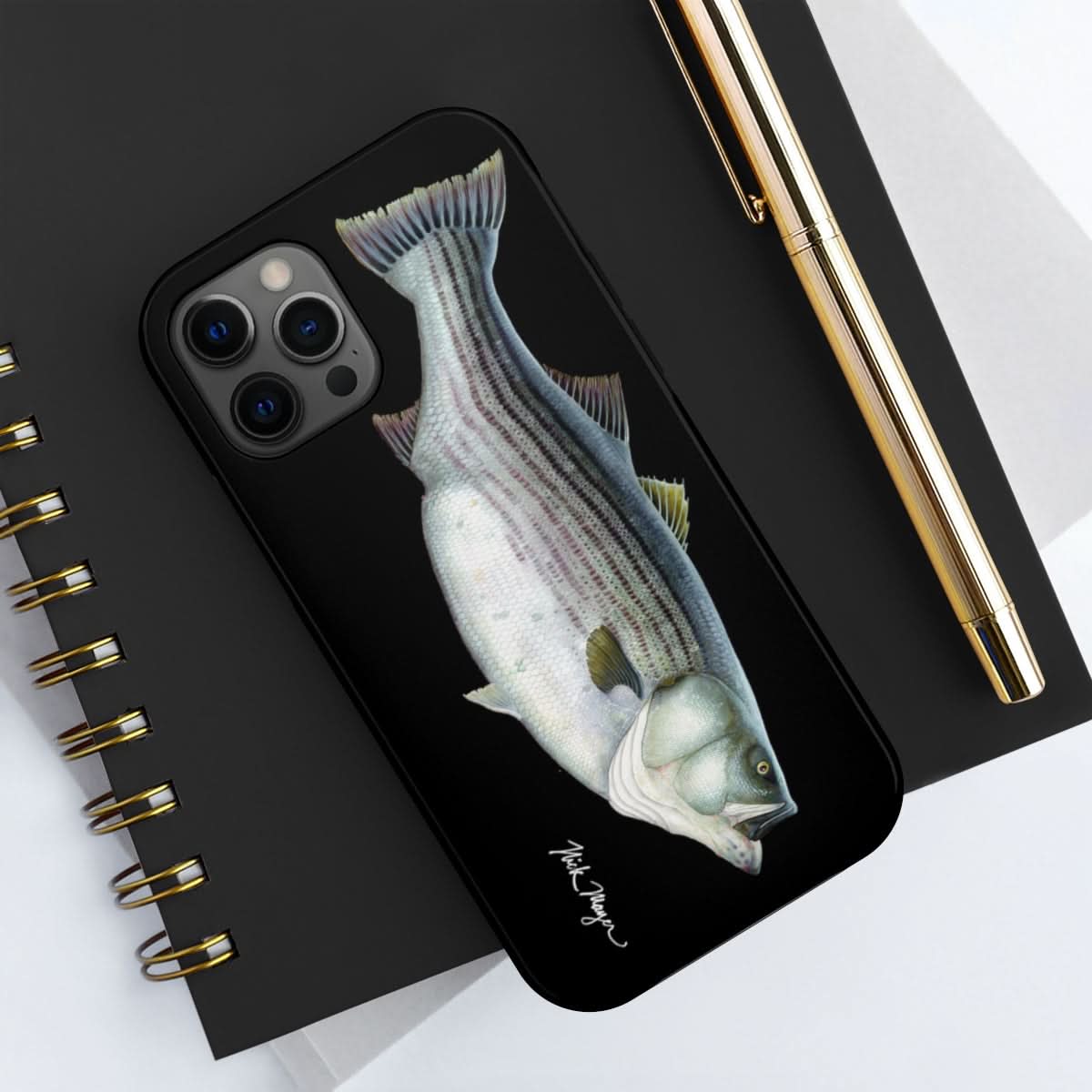 Cow Striper Phone Case (iPhone) - black