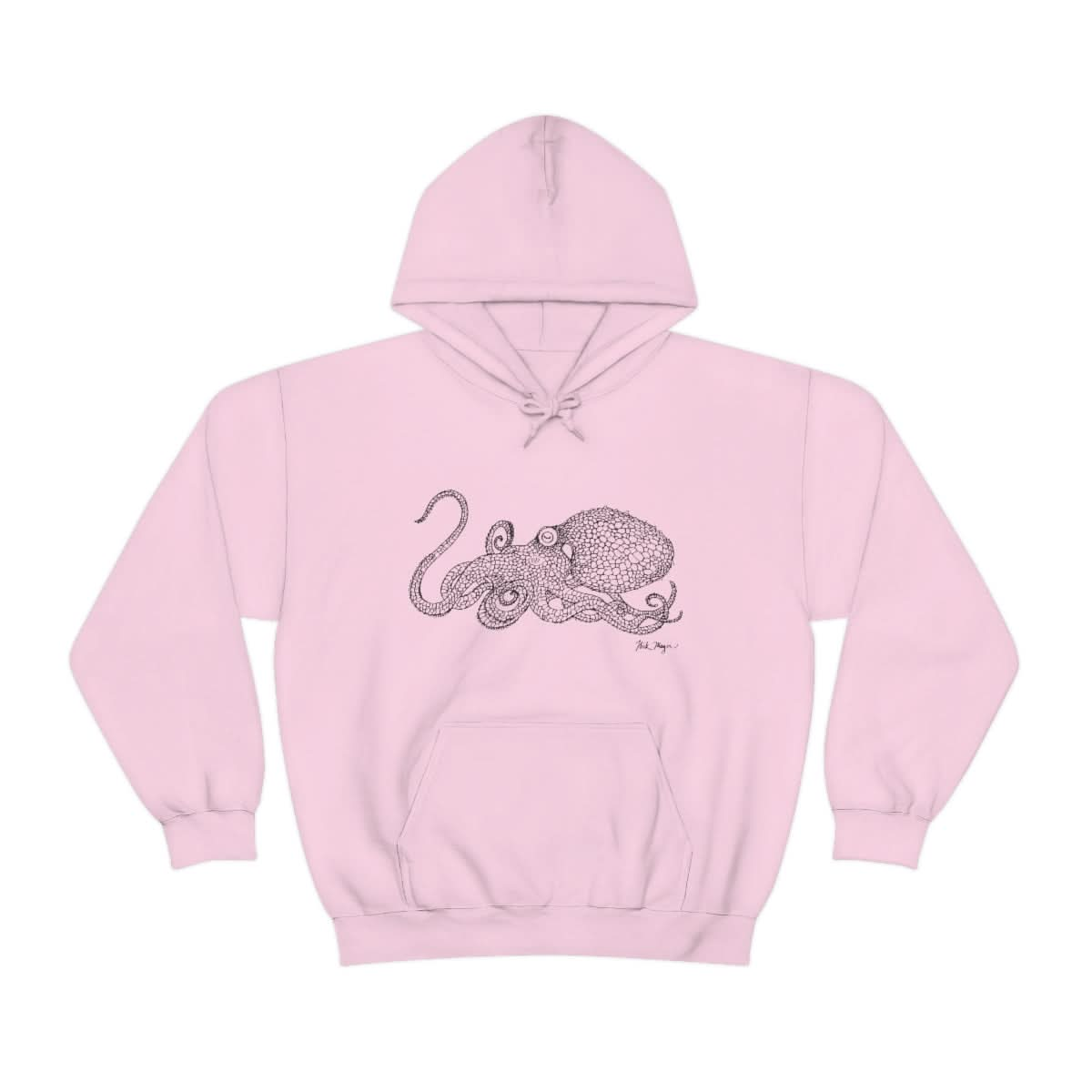 Octopus Drawing Warm Hoodie