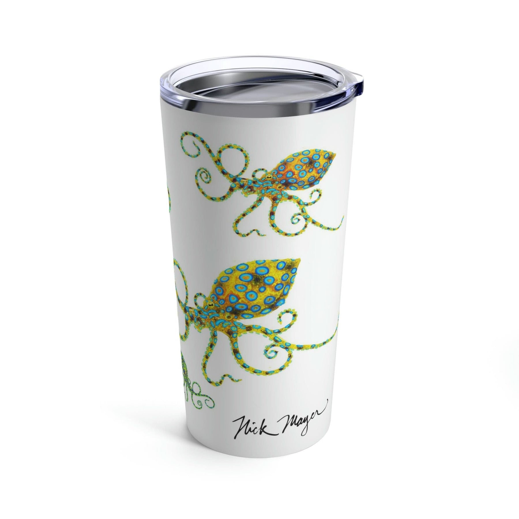 Blue Ringed Octopus Family, 20 oz Steel Tumbler