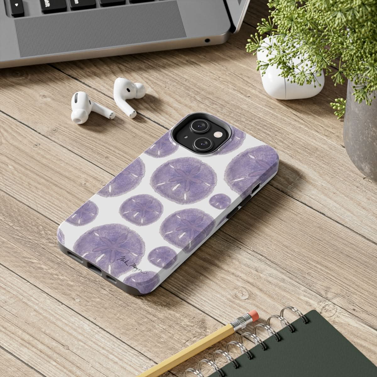 Purple Sand Dollars Phone Case (iPhone)