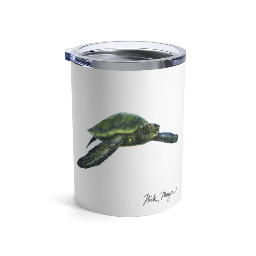 Green Sea Turtle, 10 oz Steel Tumbler