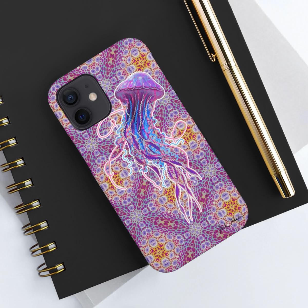 Psychedelic Jellyfish II Phone Case (iPhone)