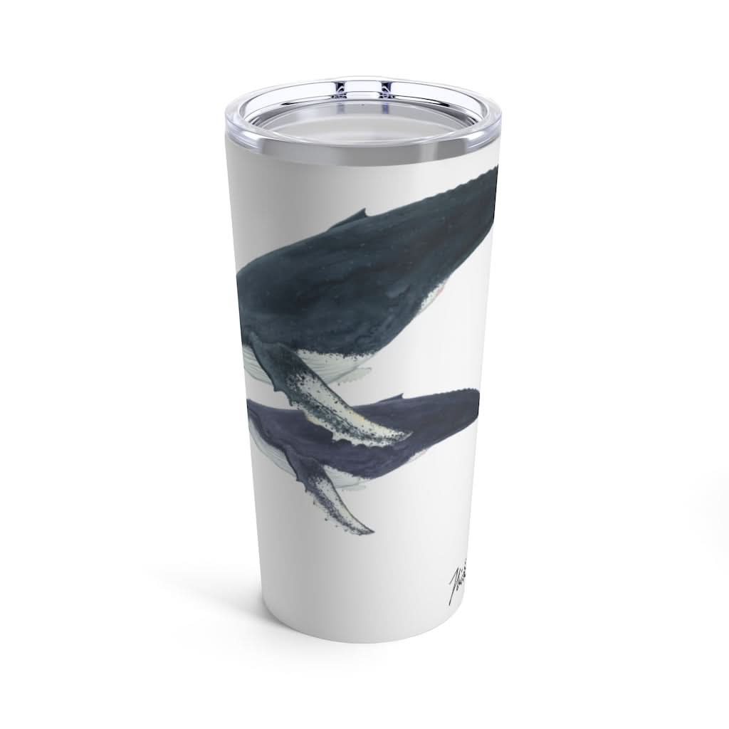 Mother & Calf Humpback, 20 oz Steel Tumbler