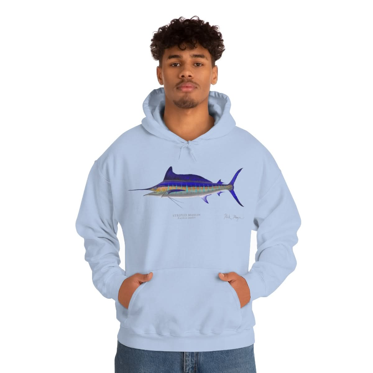 Striped Marlin Warm Hoodie