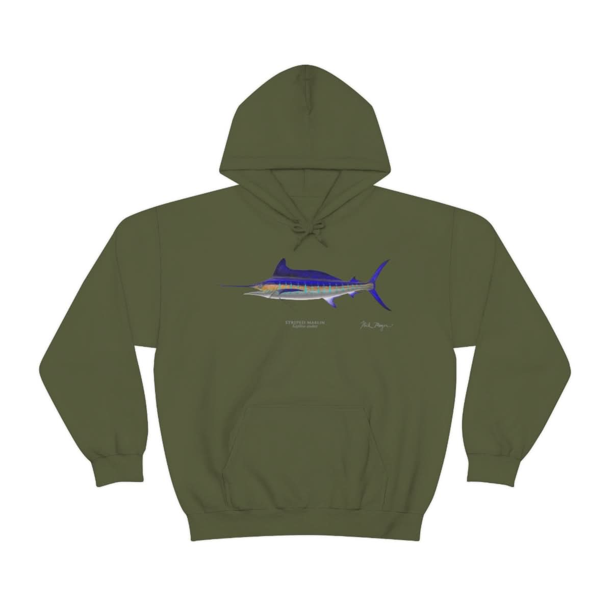 Striped Marlin Warm Hoodie