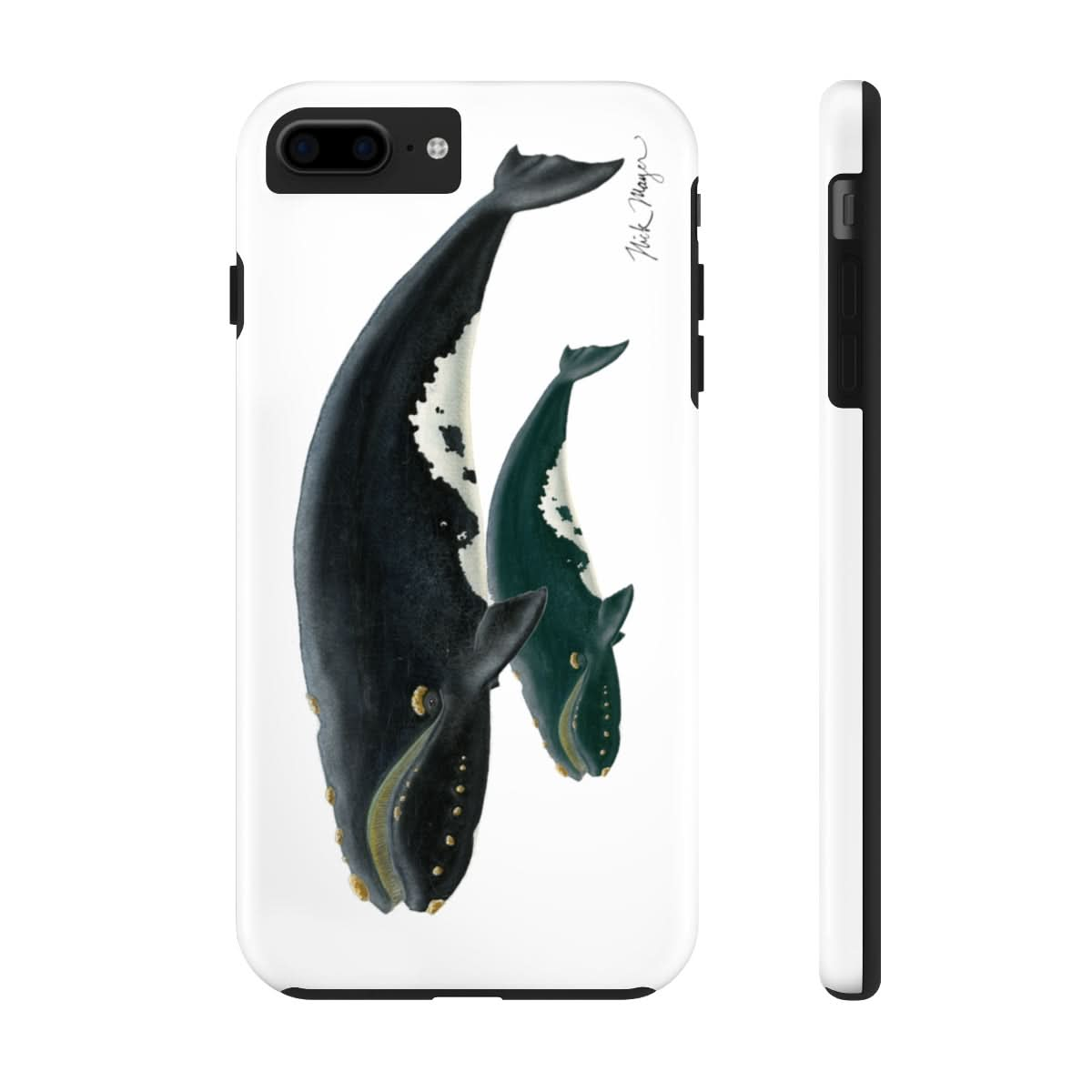 Mother & Calf Right Whale Phone Case (iPhone)