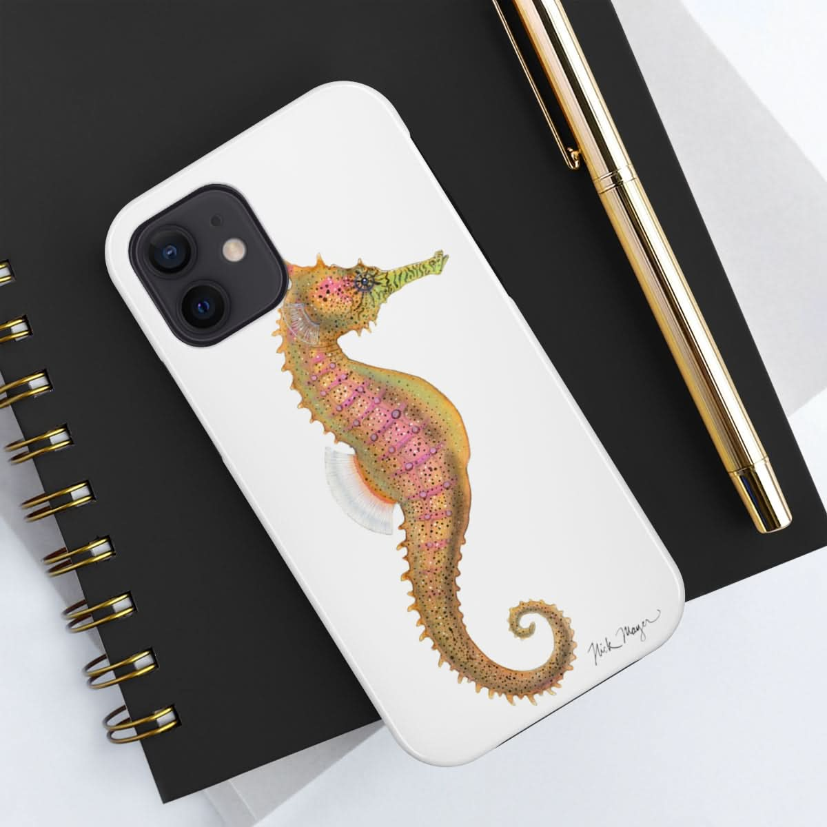 Pink Seahorse Phone Case (iPhone)