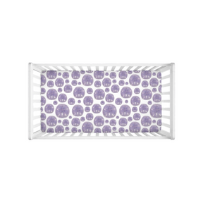 Purple Sand Dollar Crib Sheet