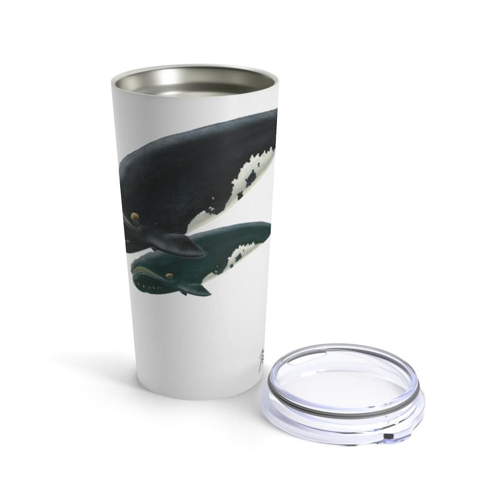 Mother & Baby Right Whale, 20 oz Steel Tumbler