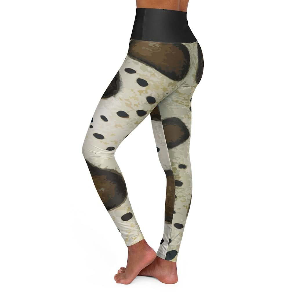 Leopard Shark High Waisted Yoga Leggings