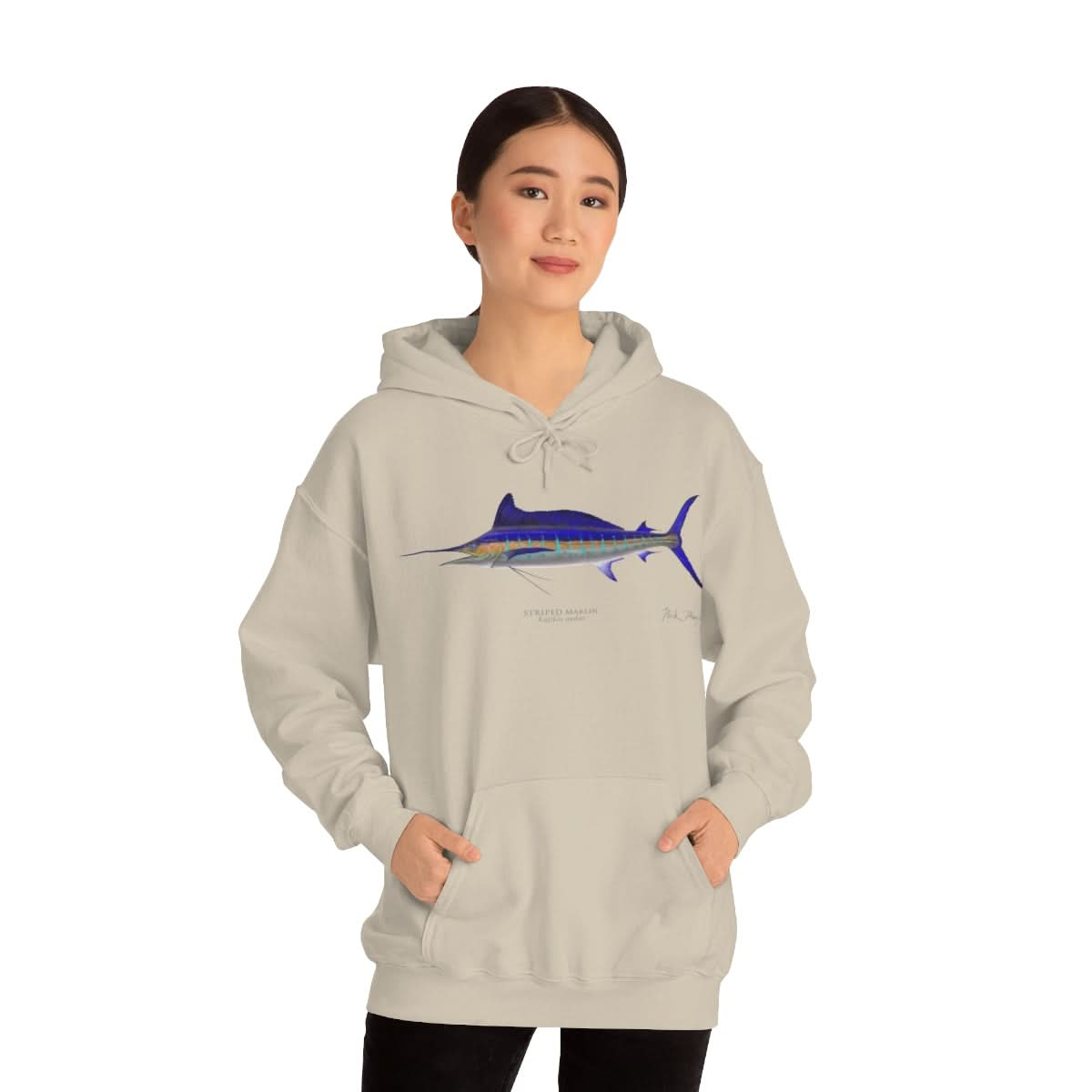 Striped Marlin Warm Hoodie