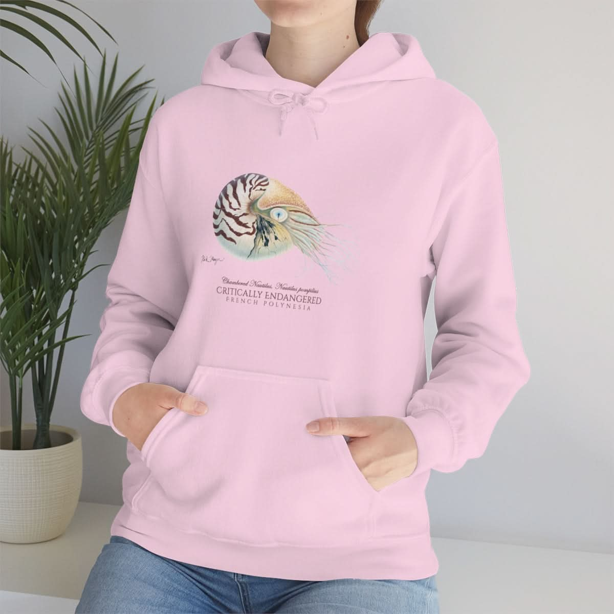 Endangered Chambered Nautilus Warm Hoodie