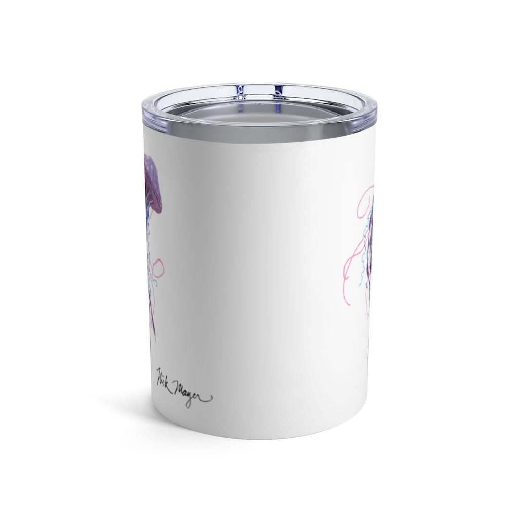 Purple Jellyfish 2, 10 oz Steel Tumbler