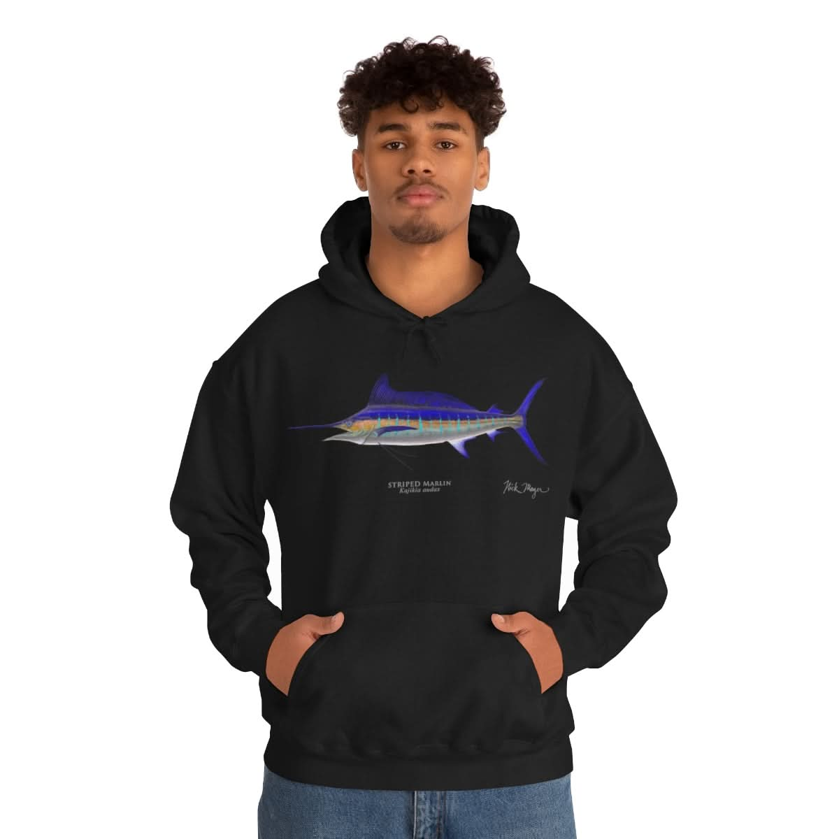 Striped Marlin Warm Hoodie