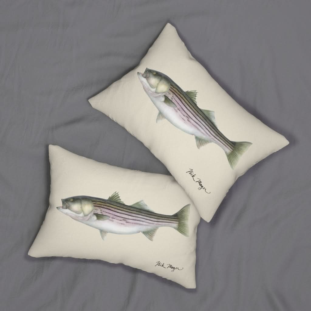 30 lb Striper Throw Pillow