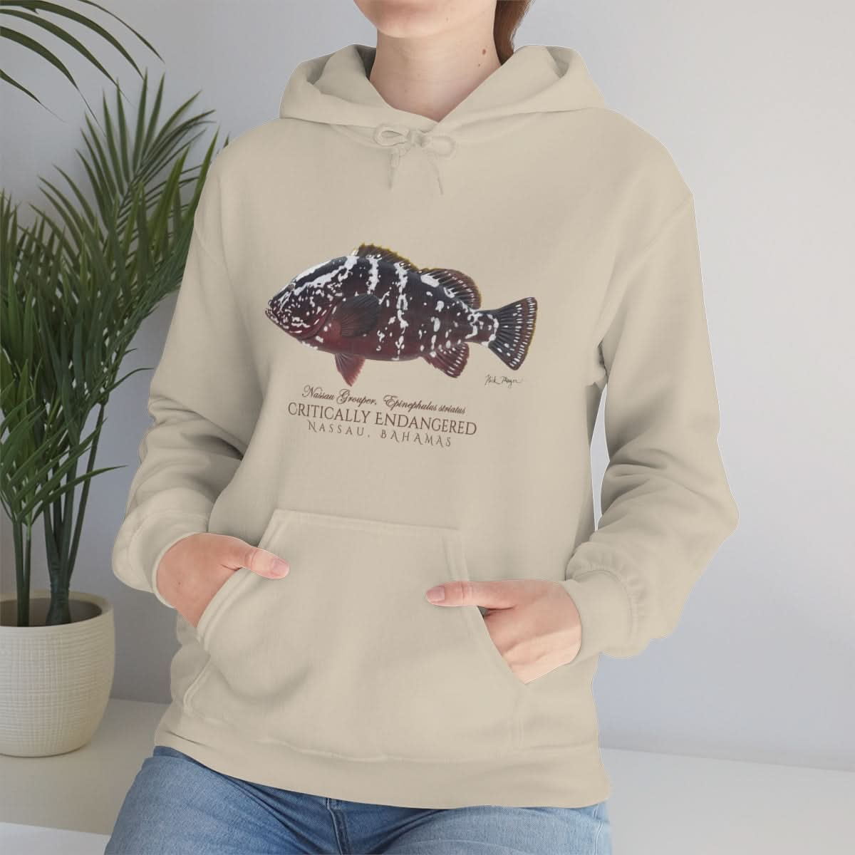 Endangered Nassau Grouper Warm Hoodie