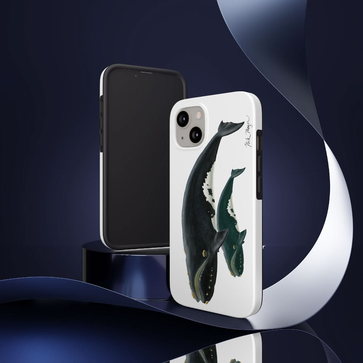 Mother & Calf Right Whale Phone Case (iPhone)