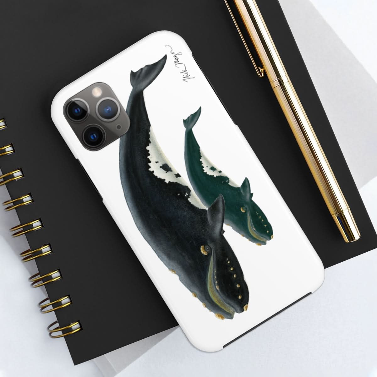 Mother & Calf Right Whale Phone Case (iPhone)