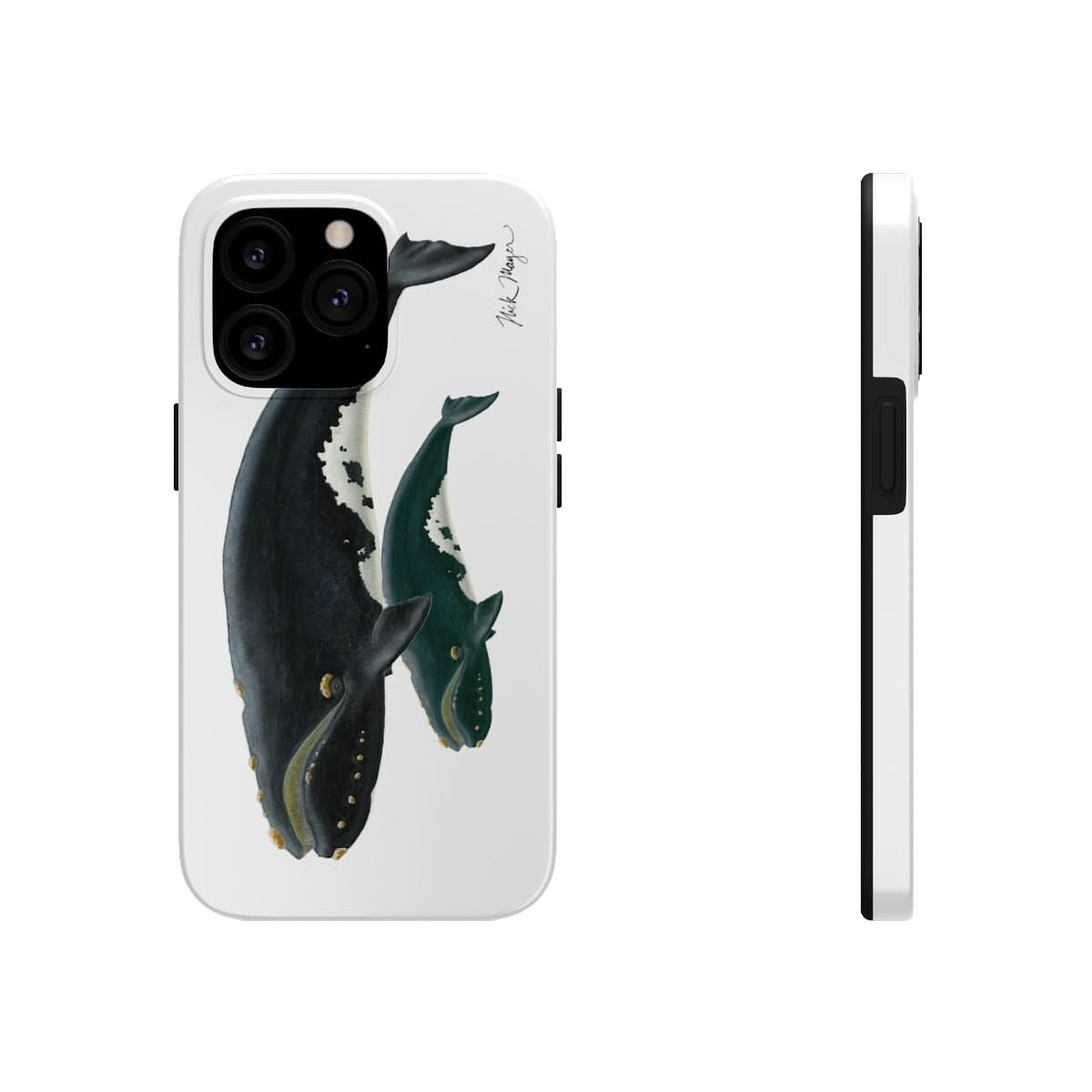 Mother & Calf Right Whale Phone Case (iPhone)