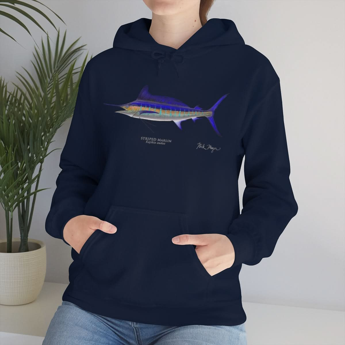 Striped Marlin Warm Hoodie