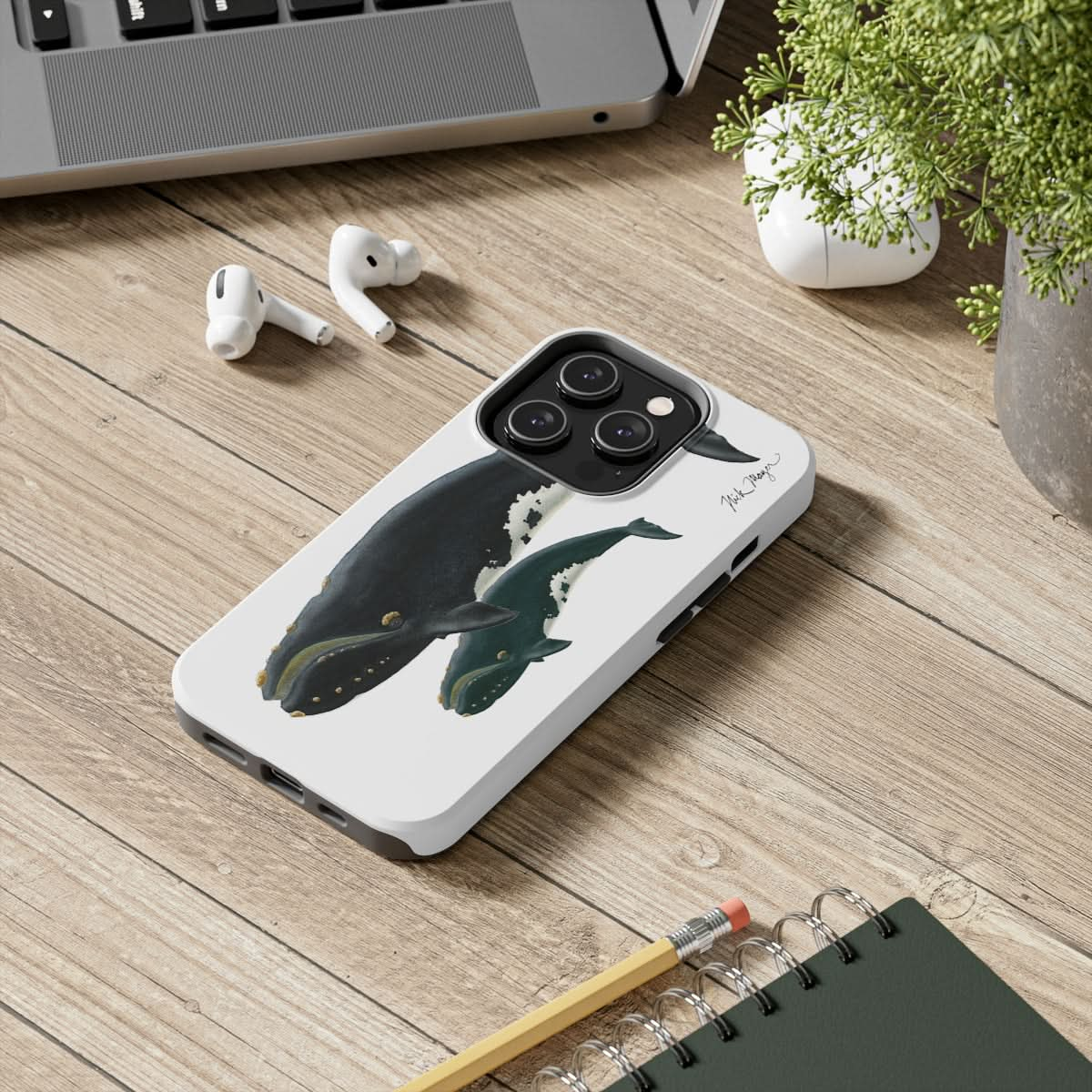 Mother & Calf Right Whale Phone Case (iPhone)