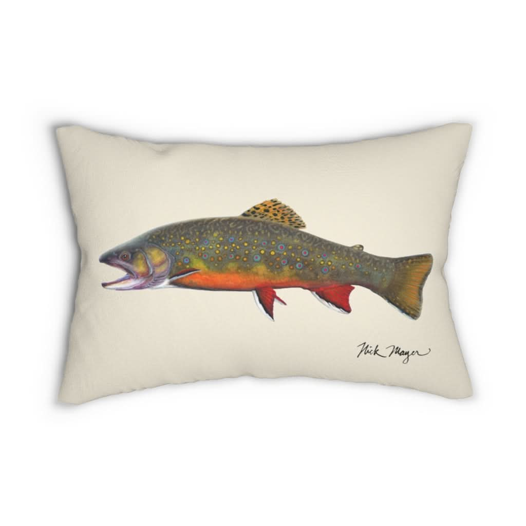 Brook Trout Throw Pillow