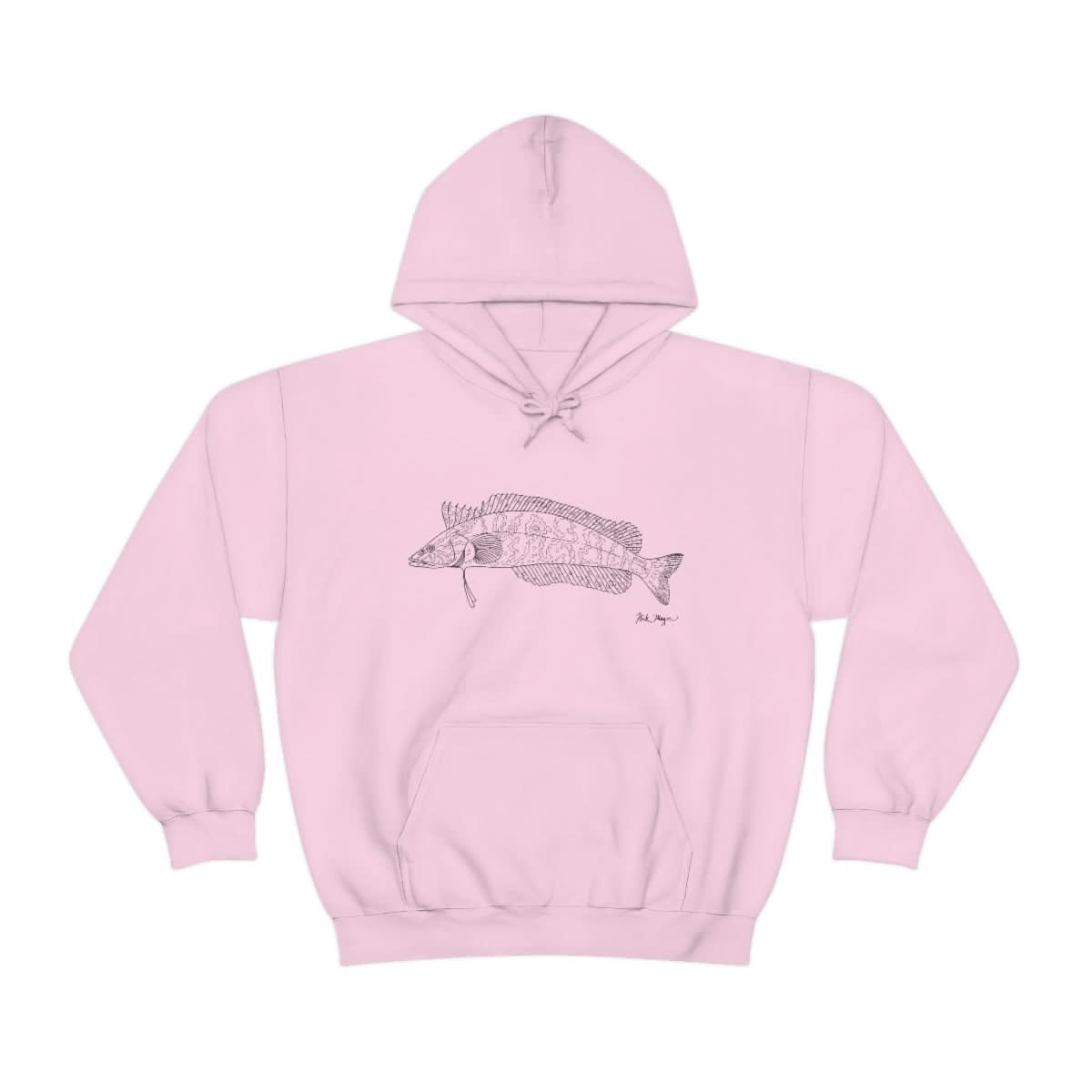 Giant Kelpfish Drawing Warm Hoodie