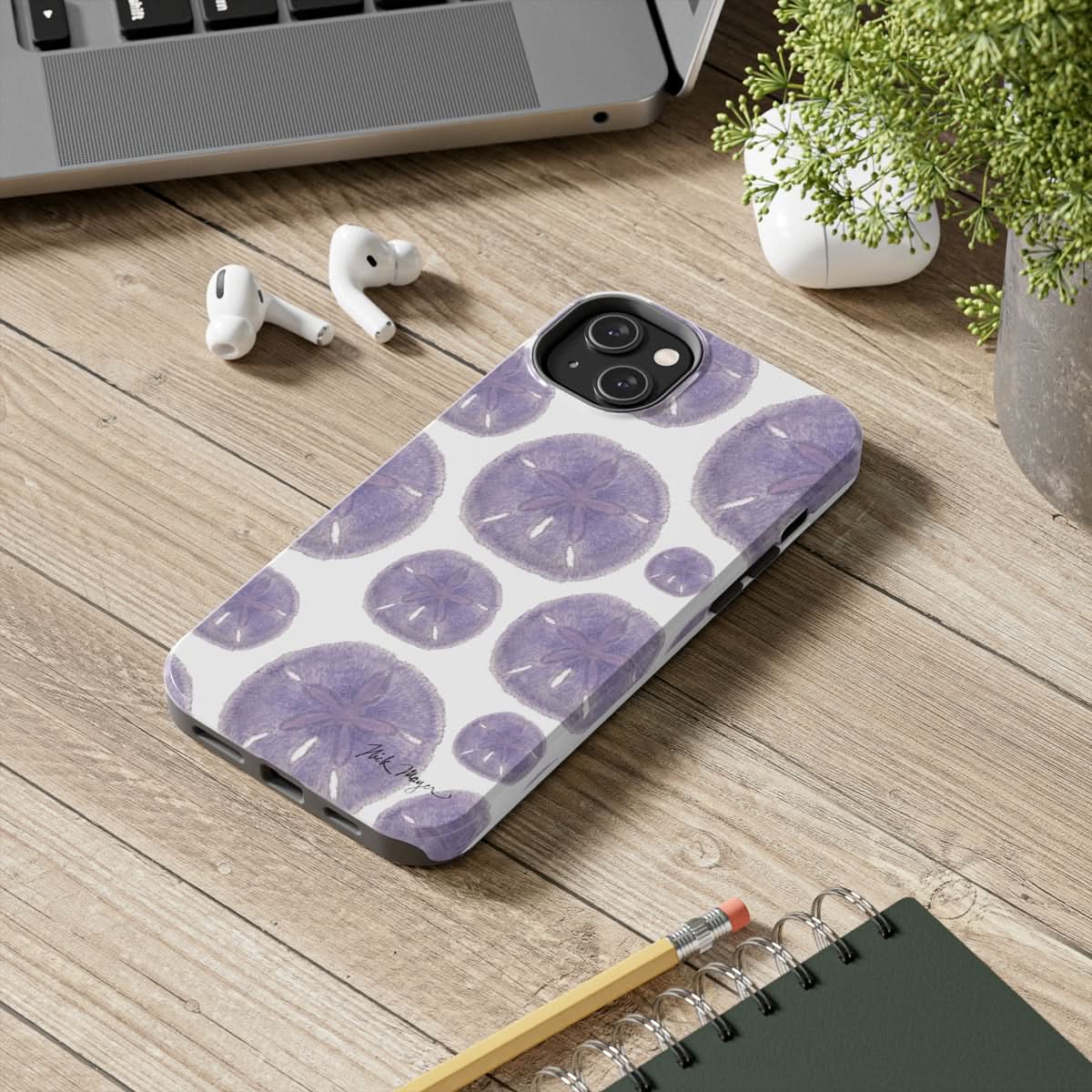 Purple Sand Dollars Phone Case (iPhone)