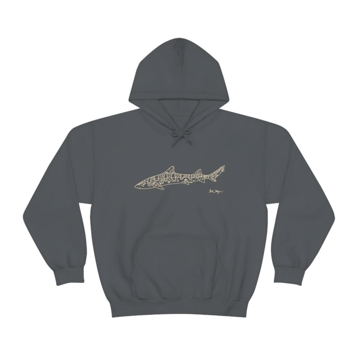 Leopard Shark Drawing Warm Hoodie