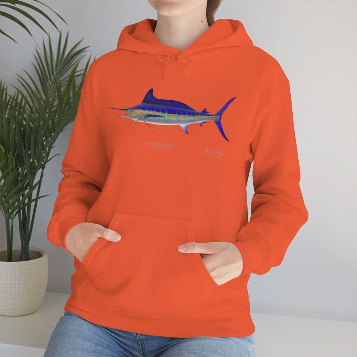 Striped Marlin Warm Hoodie