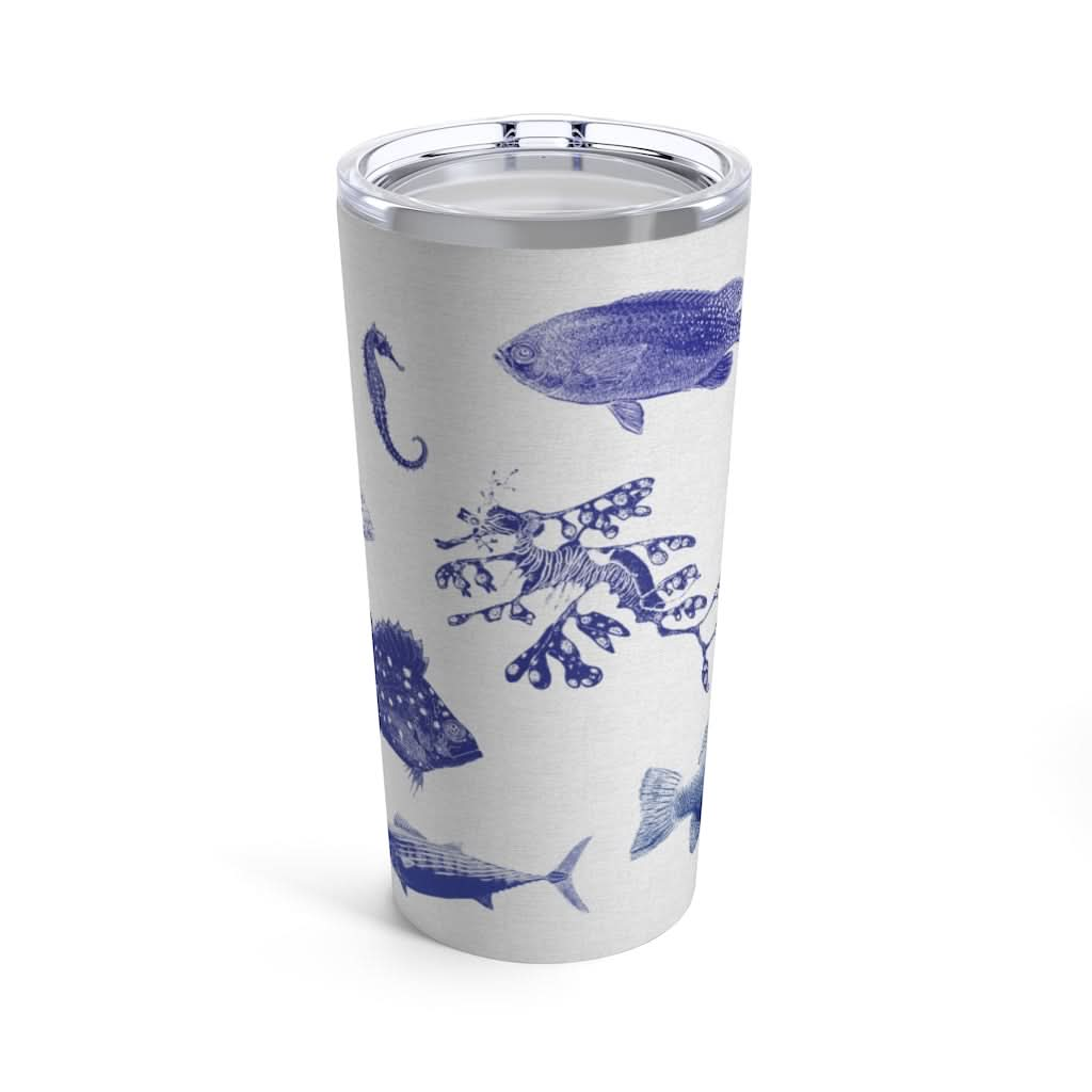 Ocean Stamps, 20 oz Steel Tumbler