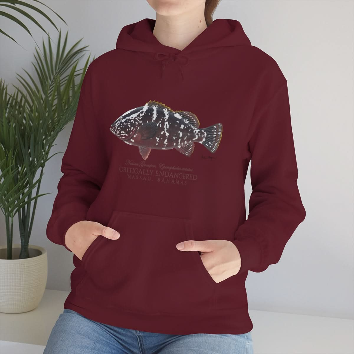 Endangered Nassau Grouper Warm Hoodie