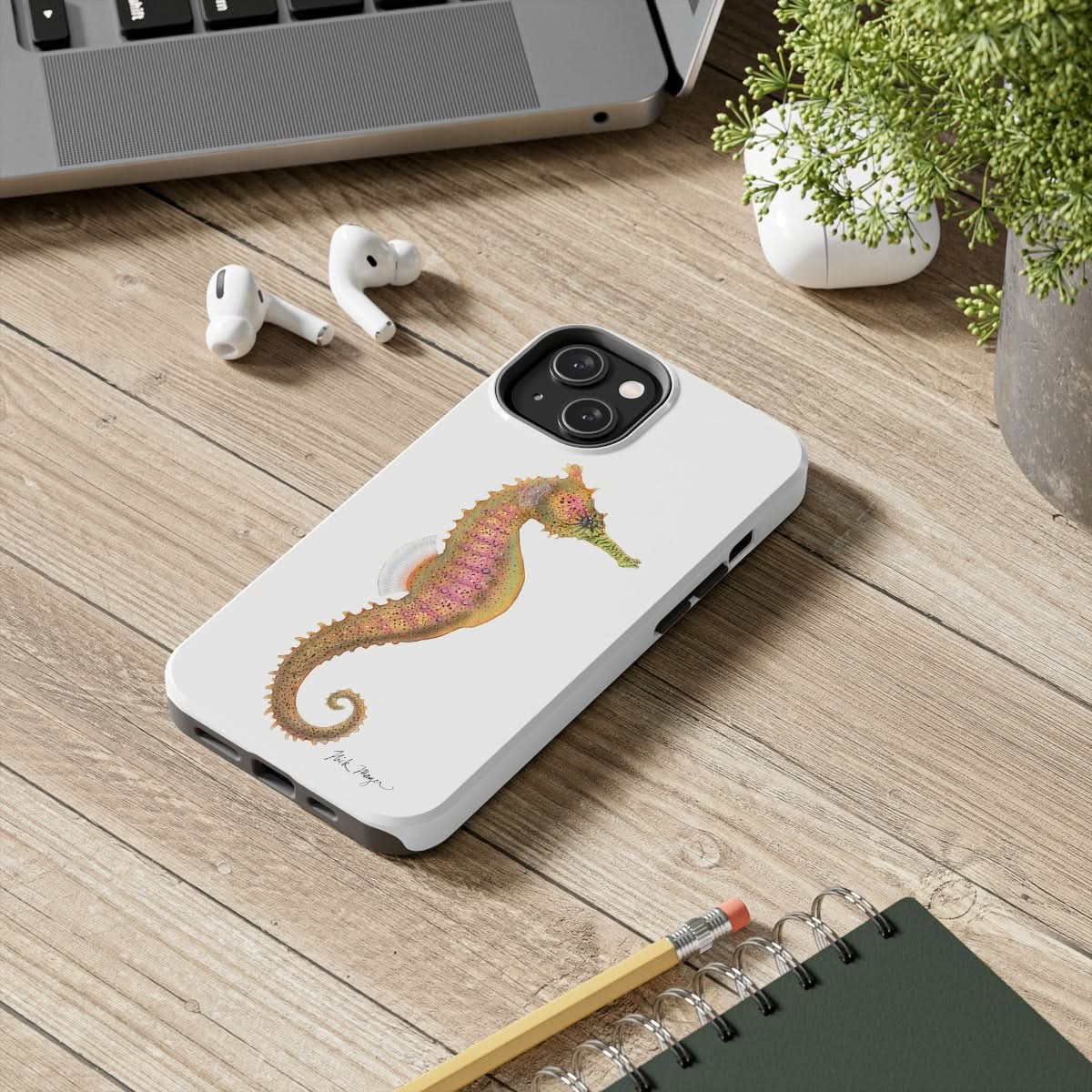 Pink Seahorse Phone Case (iPhone)