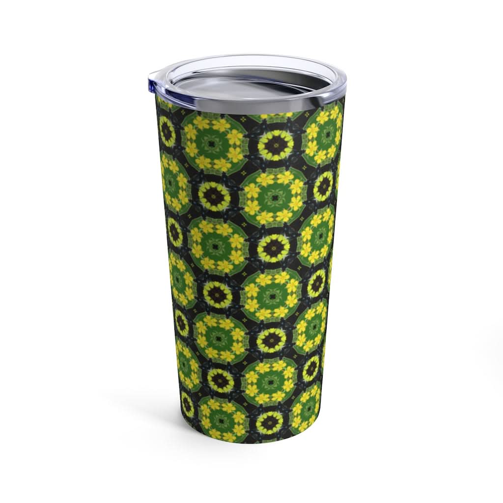 Green Butterfly 2, 20 oz Steel Tumbler