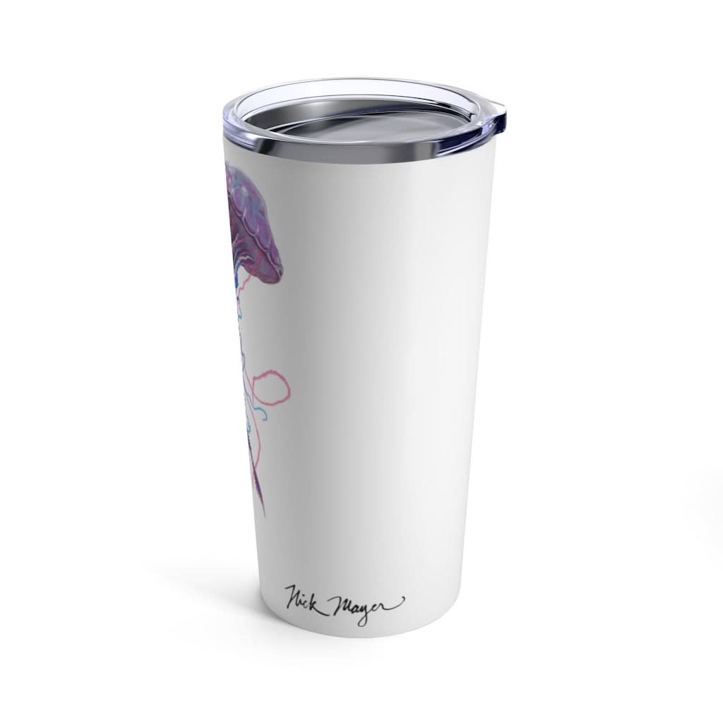 Purple Jellyfish 2, 20 oz Steel Tumbler