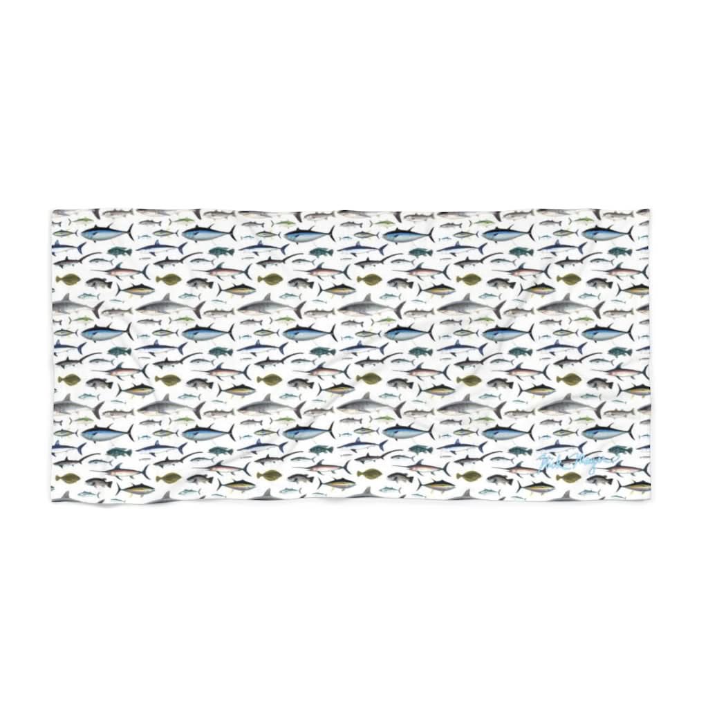 NE Fish Lightweight Beach Towel