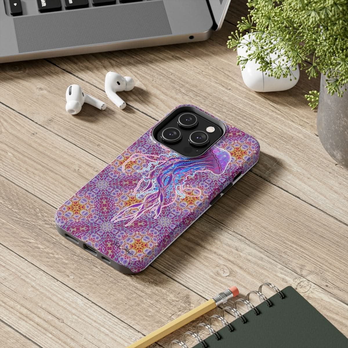 Psychedelic Jellyfish II Phone Case (iPhone)
