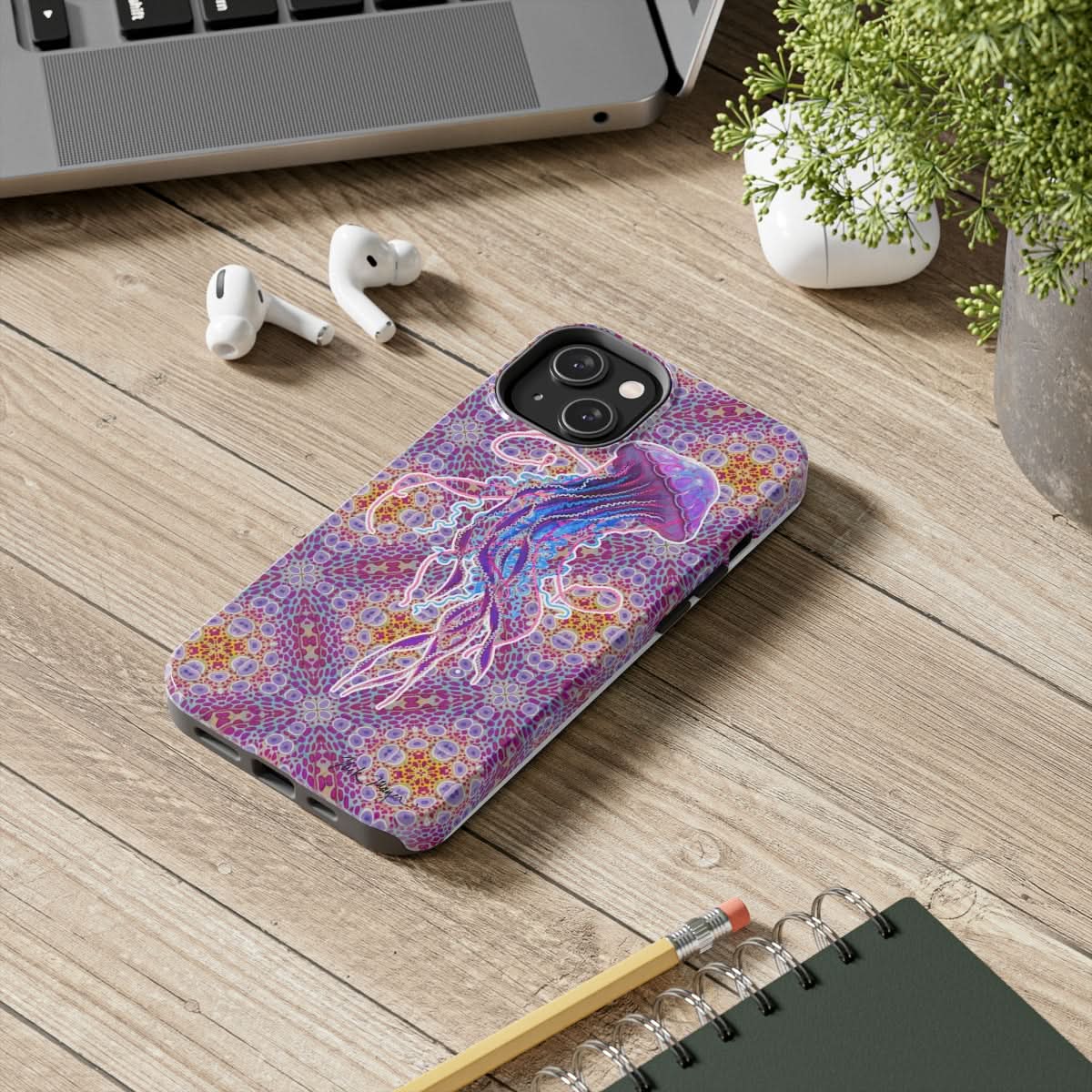Psychedelic Jellyfish II Phone Case (iPhone)