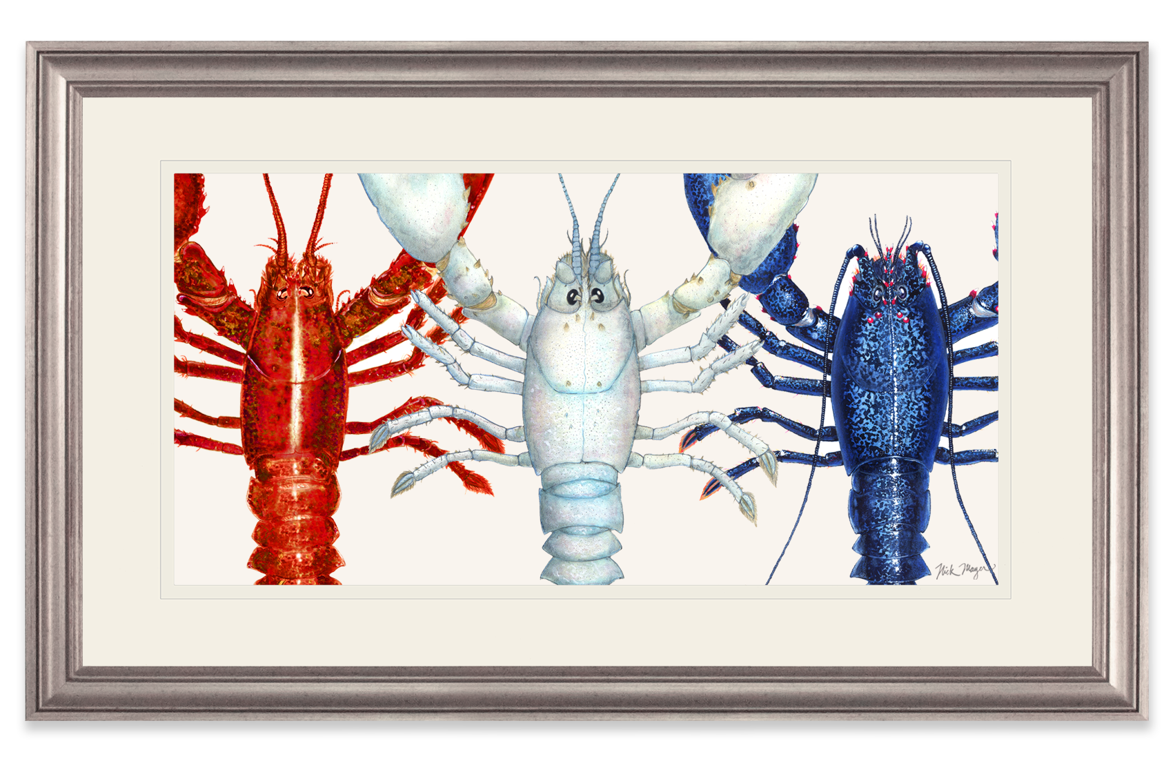 American Lobsters Trio Limited Edition Print