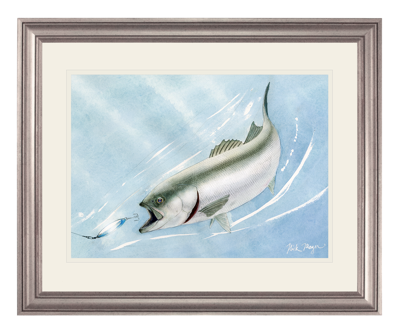 Bluefish and Kastmaster Print