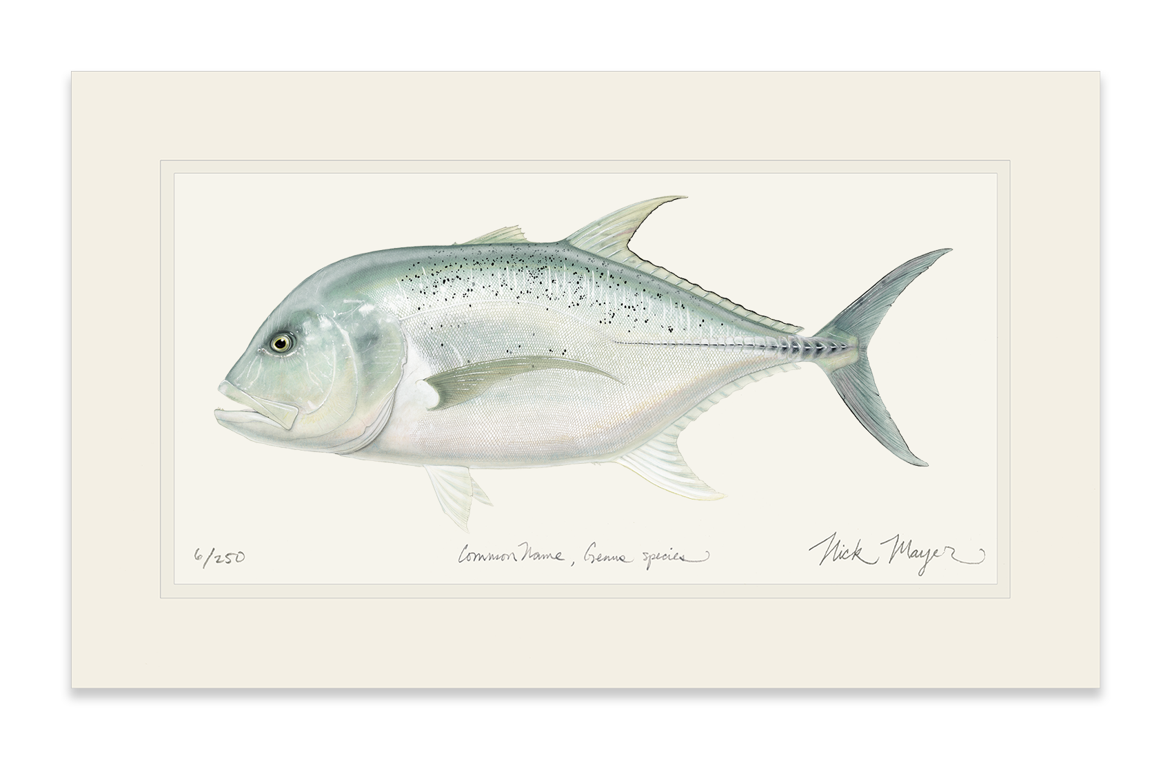 unframed Boss GT fish art print