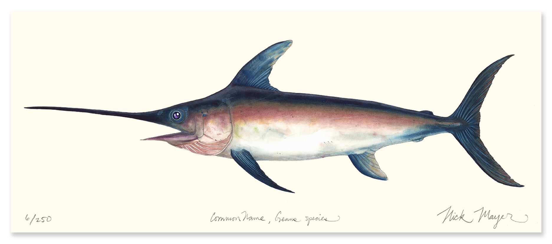 Swordfish Masterwork Limited Edition Canvas