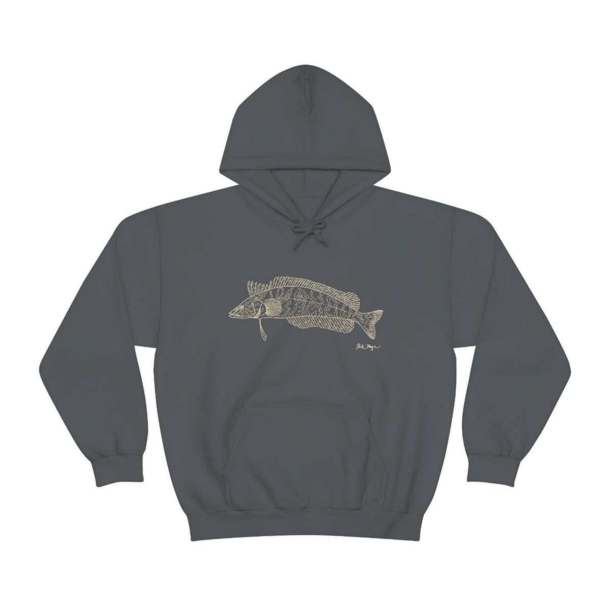 Giant Kelpfish Drawing Warm Hoodie