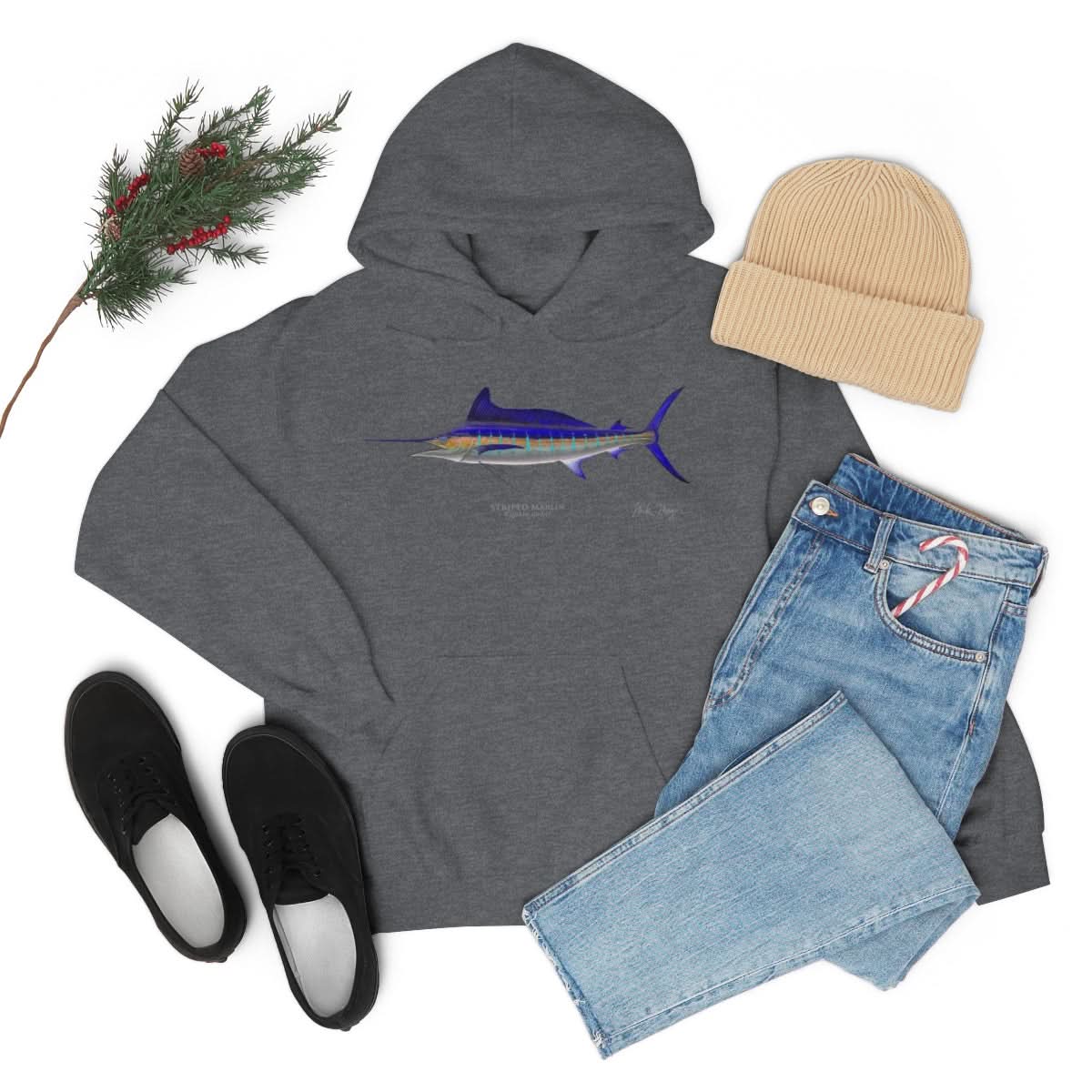 Striped Marlin Warm Hoodie