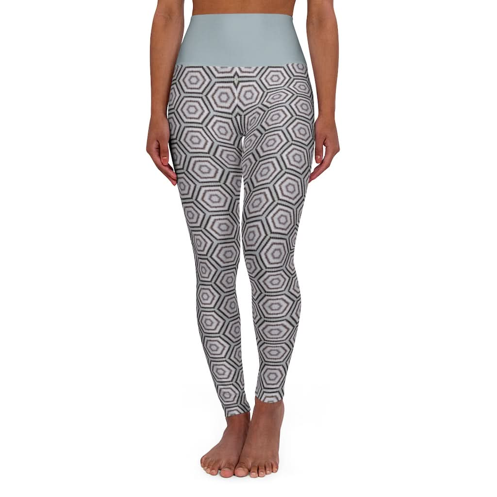 Striped Bass 1 High Waisted Yoga Leggings