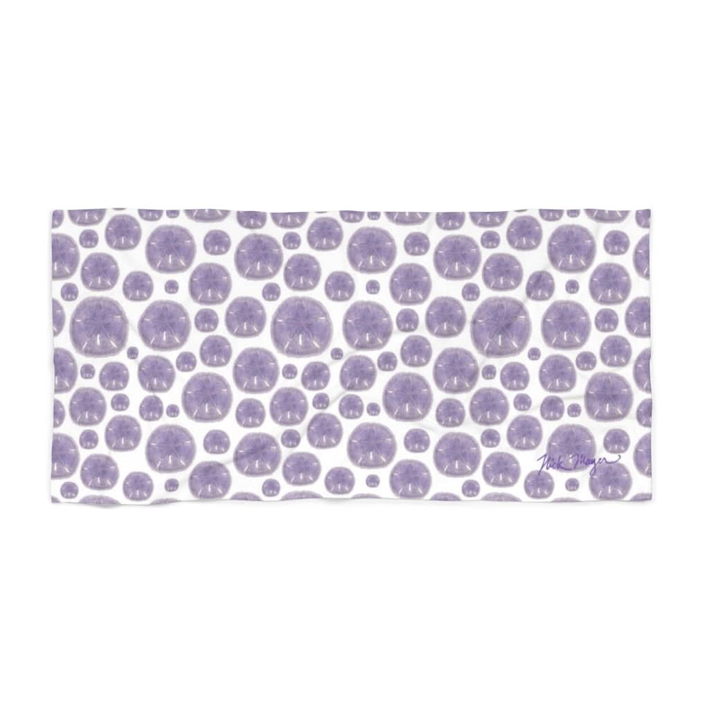 Purple Sand Dollars Lightweight Beach Towel