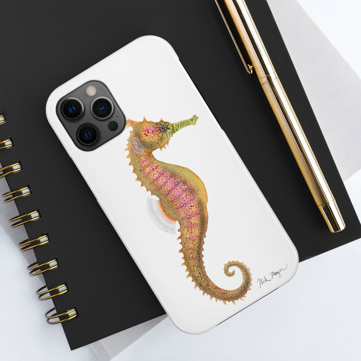 Pink Seahorse Phone Case (iPhone)