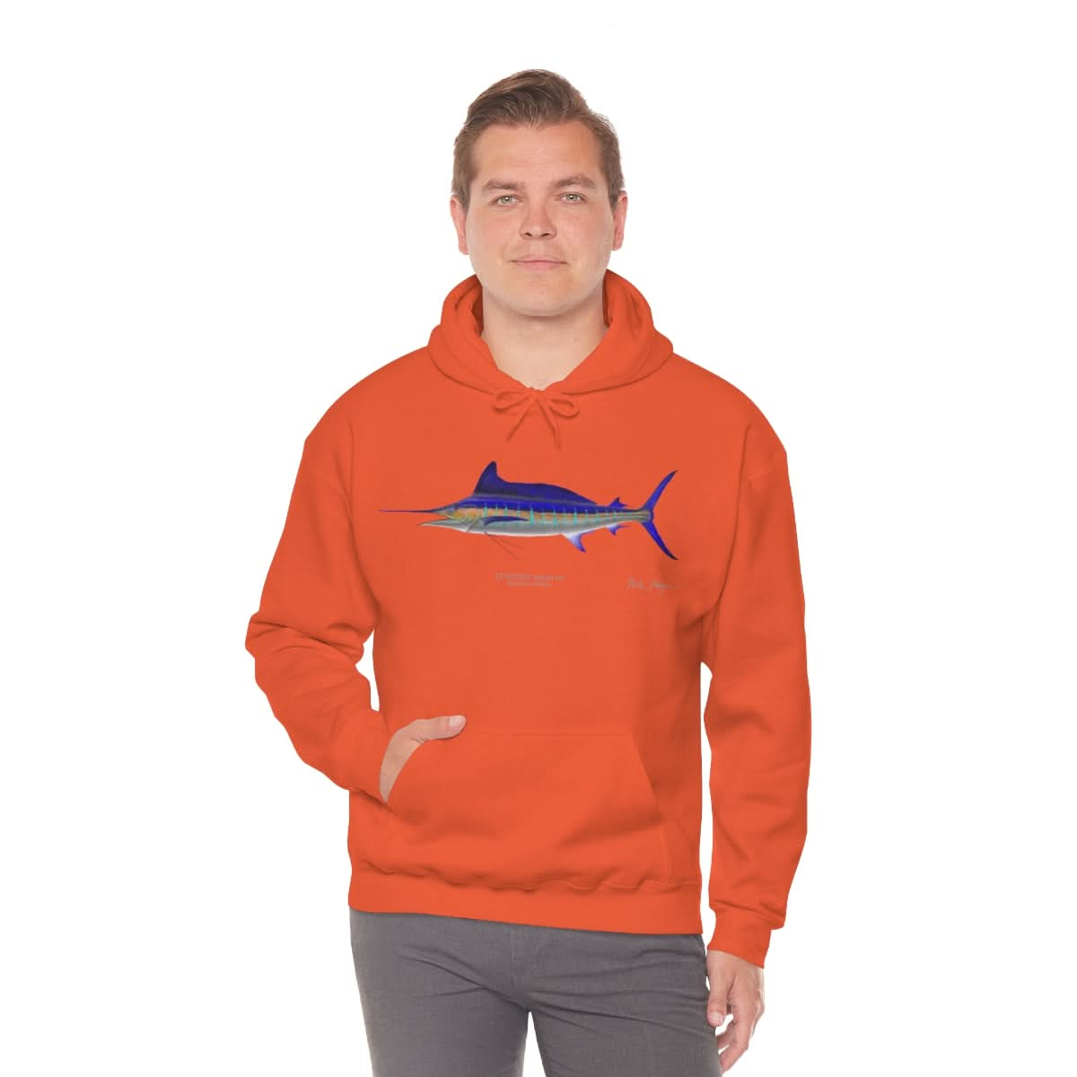 Striped Marlin Warm Hoodie