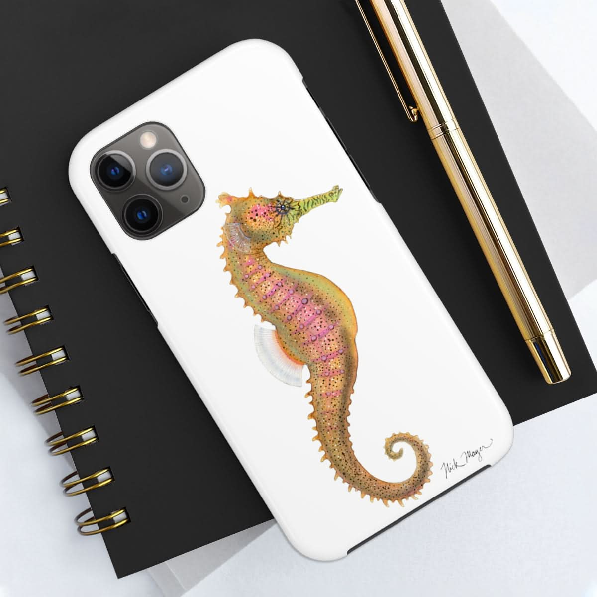 Pink Seahorse Phone Case (iPhone)